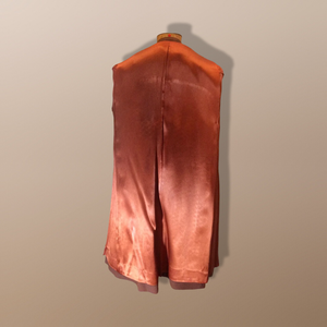 50s Scallop Mink Swing Coat-- Hazel Mink Brown Wool Open Size 50s 60s Mod Loose Fit Jackie Kennedy