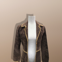 Load image into Gallery viewer, Vintage Suede Knit Brown Duster