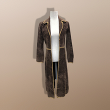 Load image into Gallery viewer, Vintage Suede Knit Brown Duster