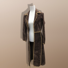 Load image into Gallery viewer, Vintage Suede Knit Brown Duster