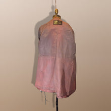 Load image into Gallery viewer, 70s Leather Fur Mink Cocoa Swirl Patchwork Vintage Coat With Fur Skirt S/M/L