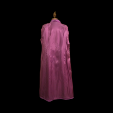 Load image into Gallery viewer, Vintage Women's Coat Pink Purple Full Length 90s 70s Cashmere Removeable Fur Collar Career Evening Out Pink Purple