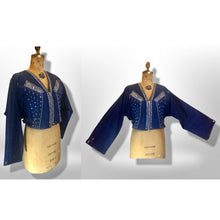 Load image into Gallery viewer, 80’s Glam Denim Studded Jeweled Jacket Made in Paris