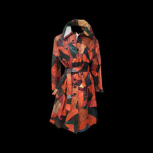 Load image into Gallery viewer, 70’s Iconic Rare Patchwork Leather Coat Trench Spy Studio 54 Original Michael Kors Melania Coat