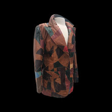 Load image into Gallery viewer, 70’s Leather Patchwork Jacket Unisex Larger Size Montgomery Ward