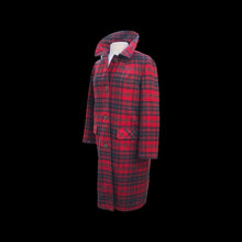 Load image into Gallery viewer, Red Plaid Classic Pendleton Coat 100% Virgin Tartan Wool