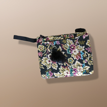 Load image into Gallery viewer, Vintage Tapestry and Carpet Coat Fur Trim with Matching Muff Purse Floral Victorian Inspired Boho