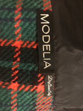 Load image into Gallery viewer, Tartan Plaid and Velvet Thick Constructed Wool Red Green