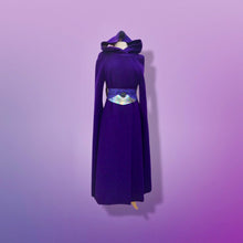 Load image into Gallery viewer, 60’s 70’s Wool Royal Purple Cape Full Length Wool Hooded Cape