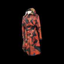 Load image into Gallery viewer, 70’s Iconic Rare Patchwork Leather Coat Trench Spy Studio 54 Original Michael Kors Melania Coat