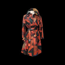 Load image into Gallery viewer, 70’s Iconic Rare Patchwork Leather Coat Trench Spy Studio 54 Original Michael Kors Melania Coat