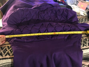 40’s LIlli Ann Documented Vintage Purple Suit Mint Rhinestone Purple Fit and Flared Two Piece Set Cashmere and Crystals