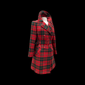 Vintage Tartan Pendleton Plaid Pure Virgin Wool Coat Jacket