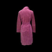 Load image into Gallery viewer, Pink Suede Trench Coat Spy with Pink Leather Lining
