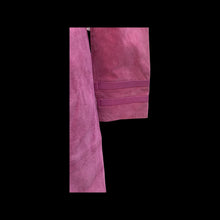 Load image into Gallery viewer, Pink Suede Trench Coat Spy with Pink Leather Lining