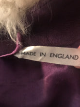 Load image into Gallery viewer, Lilli Ann Purple Suede and Massive Shearling Coat Penny Lane Almost Famous Afghan Curly Lamb  Princess Cut Fit and Flare Hippie Chic Modo