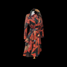 Load image into Gallery viewer, 70’s Iconic Rare Patchwork Leather Coat Trench Spy Studio 54 Original Michael Kors Melania Coat