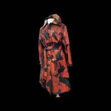 Load image into Gallery viewer, 70’s Iconic Rare Patchwork Leather Coat Trench Spy Studio 54 Original Michael Kors Melania Coat