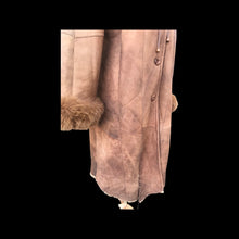 Load image into Gallery viewer, Suede Hooded Fox Fur Trim Coat