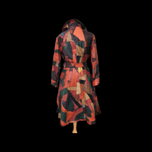 Load image into Gallery viewer, 70’s Iconic Rare Patchwork Leather Coat Trench Spy Studio 54 Original Michael Kors Melania Coat