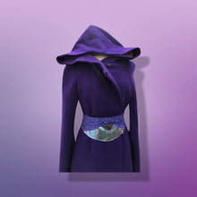 Load image into Gallery viewer, 60’s 70’s Wool Royal Purple Cape Full Length Wool Hooded Cape