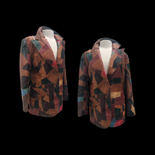 Load image into Gallery viewer, 70’s Leather Patchwork Jacket Unisex Larger Size Montgomery Ward