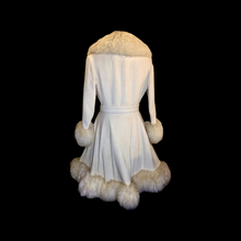 Load image into Gallery viewer, 60’s 70’s  Coat Shearling Wool White Cream Princess Shearling Afghan Russian Princess