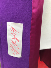 Load image into Gallery viewer, Purple coat Wool Lord and Taylor Career Minimal Stealth Style