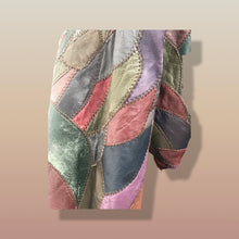 Load image into Gallery viewer, Patchwork Leather Bomber with Hood Trimmed with Fox Fur Bomber