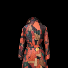 Load image into Gallery viewer, 70’s Iconic Rare Patchwork Leather Coat Trench Spy Studio 54 Original Michael Kors Melania Coat