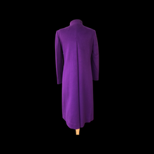 Load image into Gallery viewer, Purple coat Wool Lord and Taylor Career Minimal Stealth Style