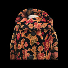 Load image into Gallery viewer, 60’s Tapestry Carpet Coat Thick Needlepointed Swing Mad Men