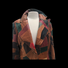 Load image into Gallery viewer, 70’s Leather Patchwork Jacket Unisex Larger Size Montgomery Ward