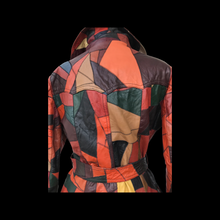 Load image into Gallery viewer, 70’s Iconic Rare Patchwork Leather Coat Trench Spy Studio 54 Original Michael Kors Melania Coat