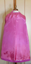 Load image into Gallery viewer, Vintage Coat- 60s Pink Magenta Lilli Ann Convertible Avant Garde Minimalist Career Wrap Evening Wear 2 Way Removable Fox Fur Collar