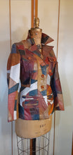 Load image into Gallery viewer, 70s Patchwork Leather Mosaic Jacket Coat Blazer