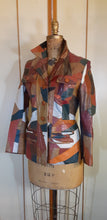 Load image into Gallery viewer, 70s Patchwork Leather Mosaic Jacket Coat Blazer