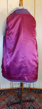 Load image into Gallery viewer, For Susan last payment $222.50 second payment $200 first payment $300 down half- Women's Vintage Coat~ 70s Purple Velveteen Velvet Shearling Tiered Princess Grommet Belted Coat Fit Flare Penny Lane Almost Famous