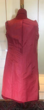 Load image into Gallery viewer, Red Wool Mod 60s Coat Double Breasted Princess Cut Fit Flare Belted Small Kate Middleton Style Pinup Career Coat