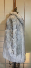 Load image into Gallery viewer, Saga Silver Fox Fur Stroller Spiral Sleeve Thick Luscious Leather Wide Sleeve Flexible Size M/L