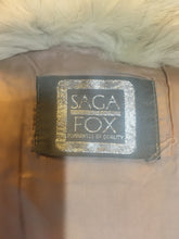 Load image into Gallery viewer, Saga Silver Fox Fur Stroller Spiral Sleeve Thick Luscious Leather Wide Sleeve Flexible Size M/L