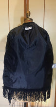 Load image into Gallery viewer, Vintage coat--Fringe Suede Embroidered Western Cowgirl Black Jacket Coat Up to 40" Bust