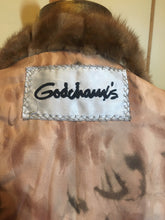 Load image into Gallery viewer, Vintage Coat-- 60s 70s Mink and Leather Coat S/M Mod Jackie Kennedy Mad Men