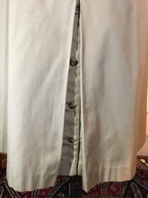 Load image into Gallery viewer, Hooded Canvas Trench Spy Coat Removable Hood and Plaid Lining, Couture Detail M Made in Poland 60s
