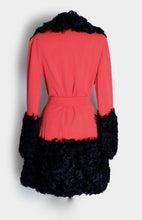 Load image into Gallery viewer, Lilli Ann 60s Mongolian Persian Astrakhan Curly Lamb Shearling S/M Penny Lane Almost Famous Russian Princess Pinup Afghan