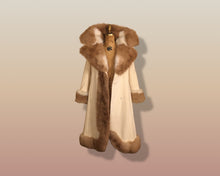 Load image into Gallery viewer, 60’s Camel Coat Printed Vicuna Fur Wool Cashmere Rare Collectible