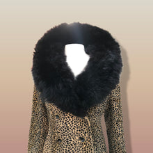 Load image into Gallery viewer, 60’s Vintage Lord and Taylor Coat   Leopard Ocelot Print with Genuine Fur Trim