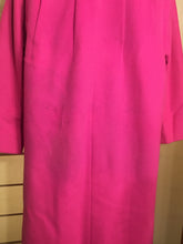 Load image into Gallery viewer, Vintage 60s Pink Lilli Ann Wool Coat with Fox Fur Collar Princess Mod Audrey Hepburn Jackie Kennedy Flexible Size Loose Fit