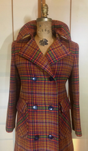 Load image into Gallery viewer, Vintage Plaid Calvin Plaid Full Length Couture Double Breasted Thick Wool S/M