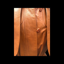Load image into Gallery viewer, Vintage Leather Cape Coat Butterscotch Trench Spy